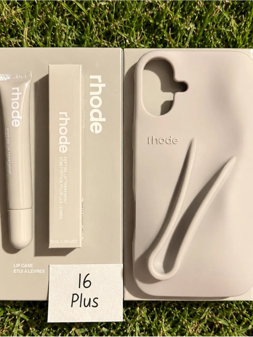 RHODE Peptide Lip Treatment & Matching Case in GREY